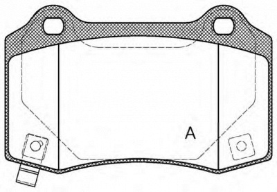 OPEN PARTS bpa043454 -  Комплект тормозных колодок, дисковый тормоз
